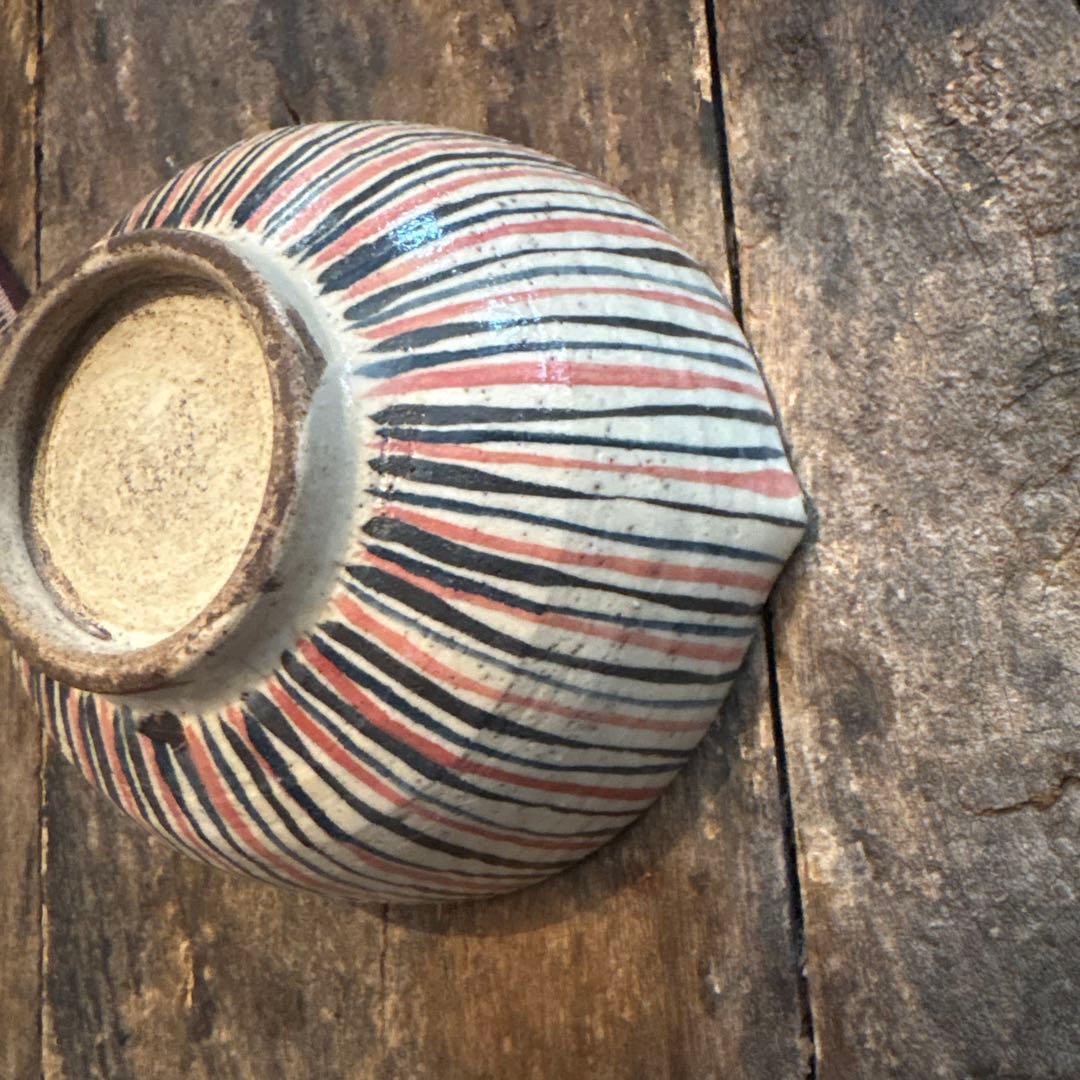 SALE⏬瀬戸　麦藁手　片口茶碗　箱付き