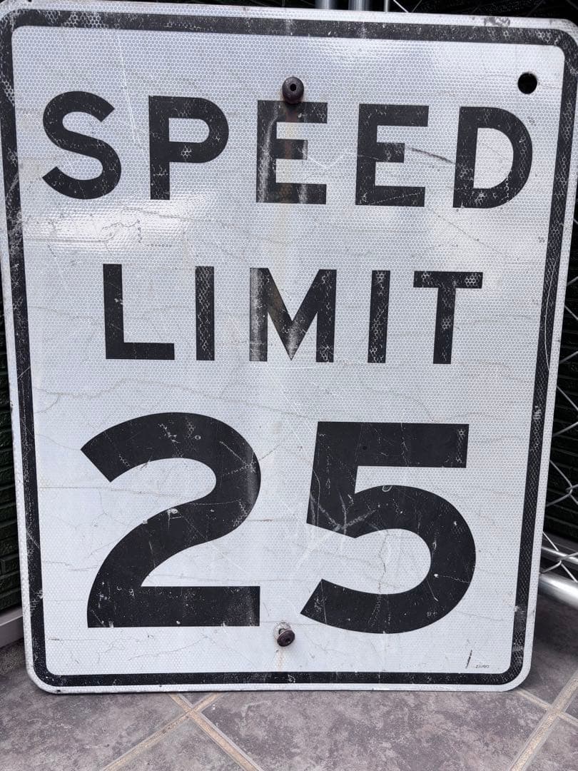 Speed Limit Sign 看板 アメリカ ビンテージ アメカジ　ガレージ