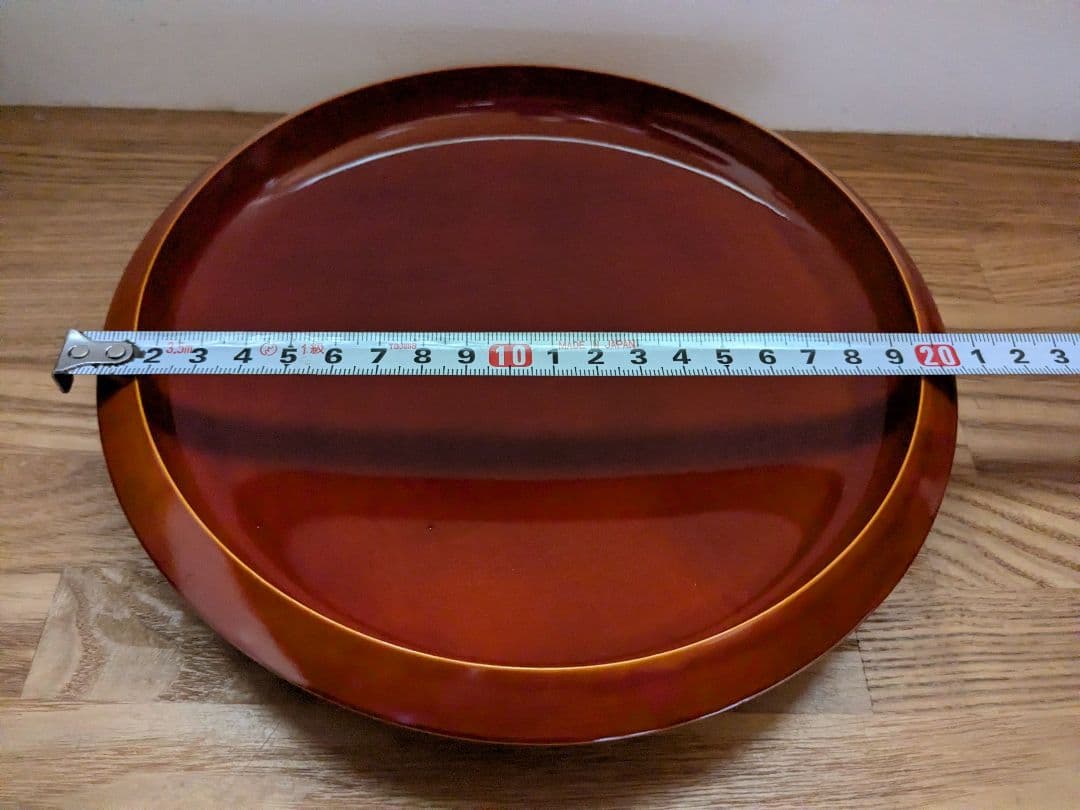 飛騨春慶塗 伝統工芸品 丸盆 銘々皿