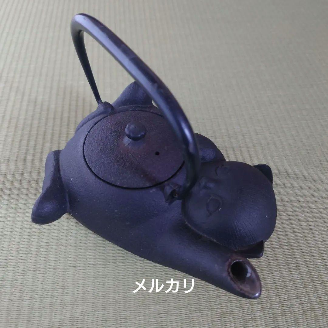 鉄瓶　猫型　ねこ