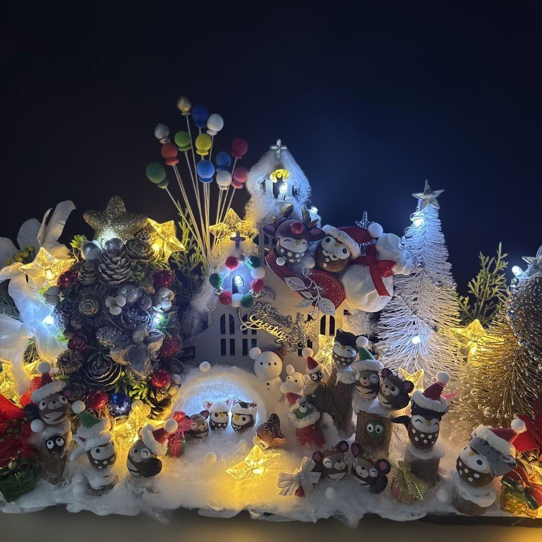 どんぐりアート♡BIGクリスマスオブジェ♡