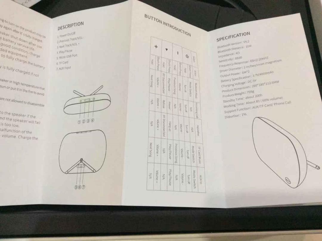 デスクトップ用のBluetooth布生地スピーカー