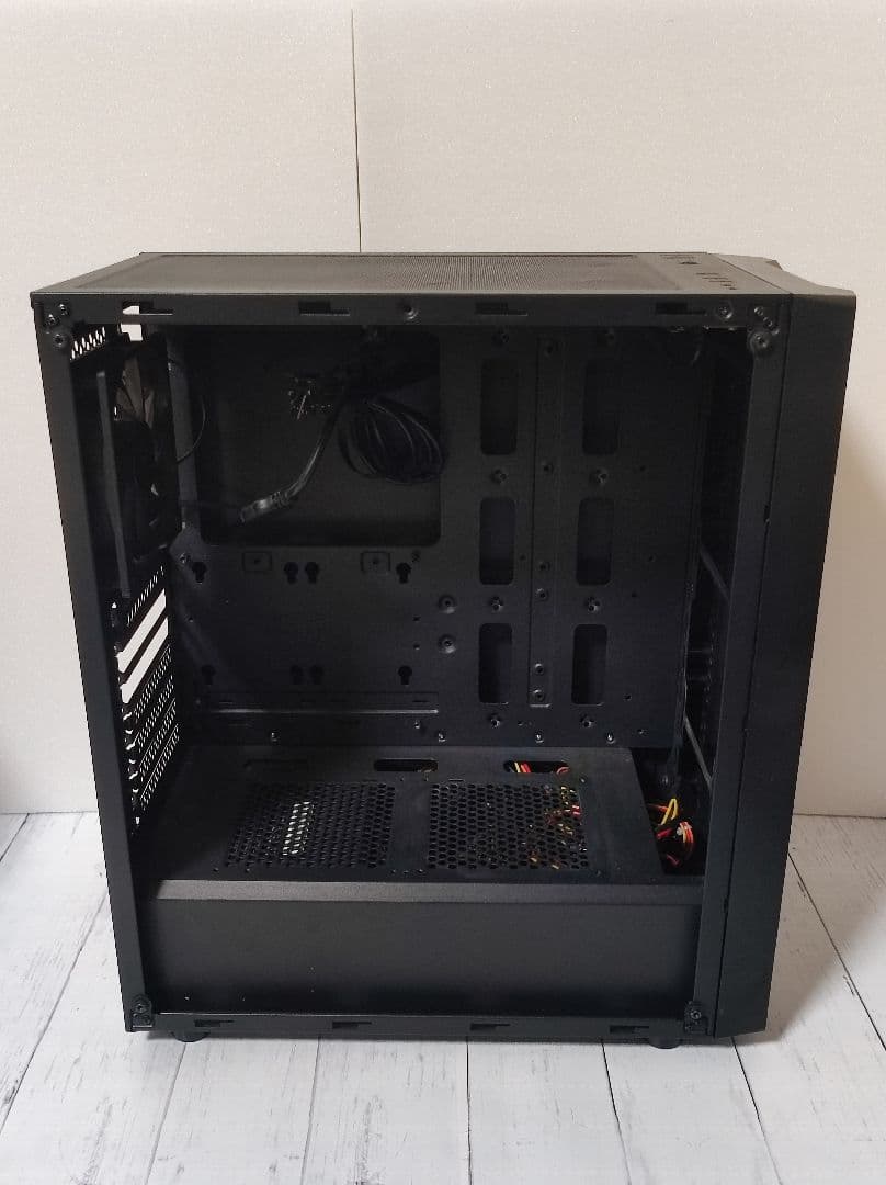 サイドガラスPCケース 電源ユニット 延長ケーブル CPUクーラー セット