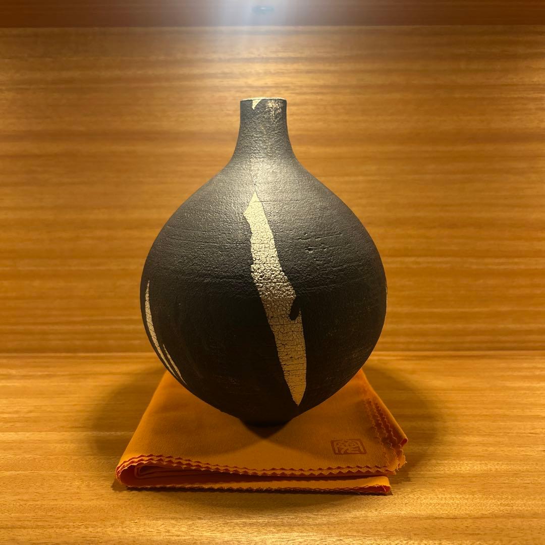 野口寛斎 Jomon Yakishime 花器 壺