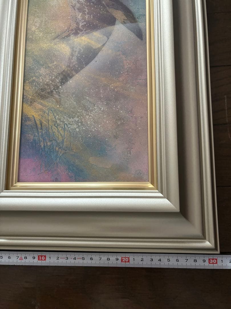 スプレーアート　原画　シャチ額付き　WSM