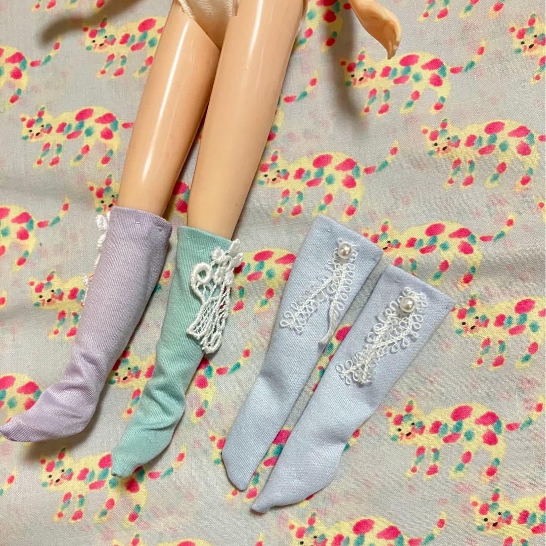 ジャストニー　シルキーワンポイントソックス　リカちゃん　ブライス