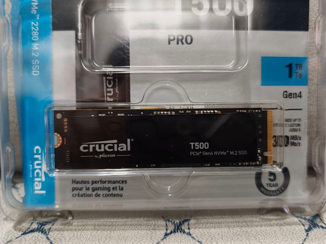 内蔵型SSD Crucial T500 1TB Gen4 NVMe SSD