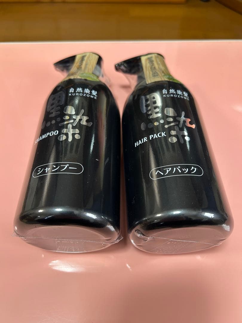 【新品未開封】黒ばら本舗　黒染シャンプー＆ヘアパック 500mlセット×２セット
