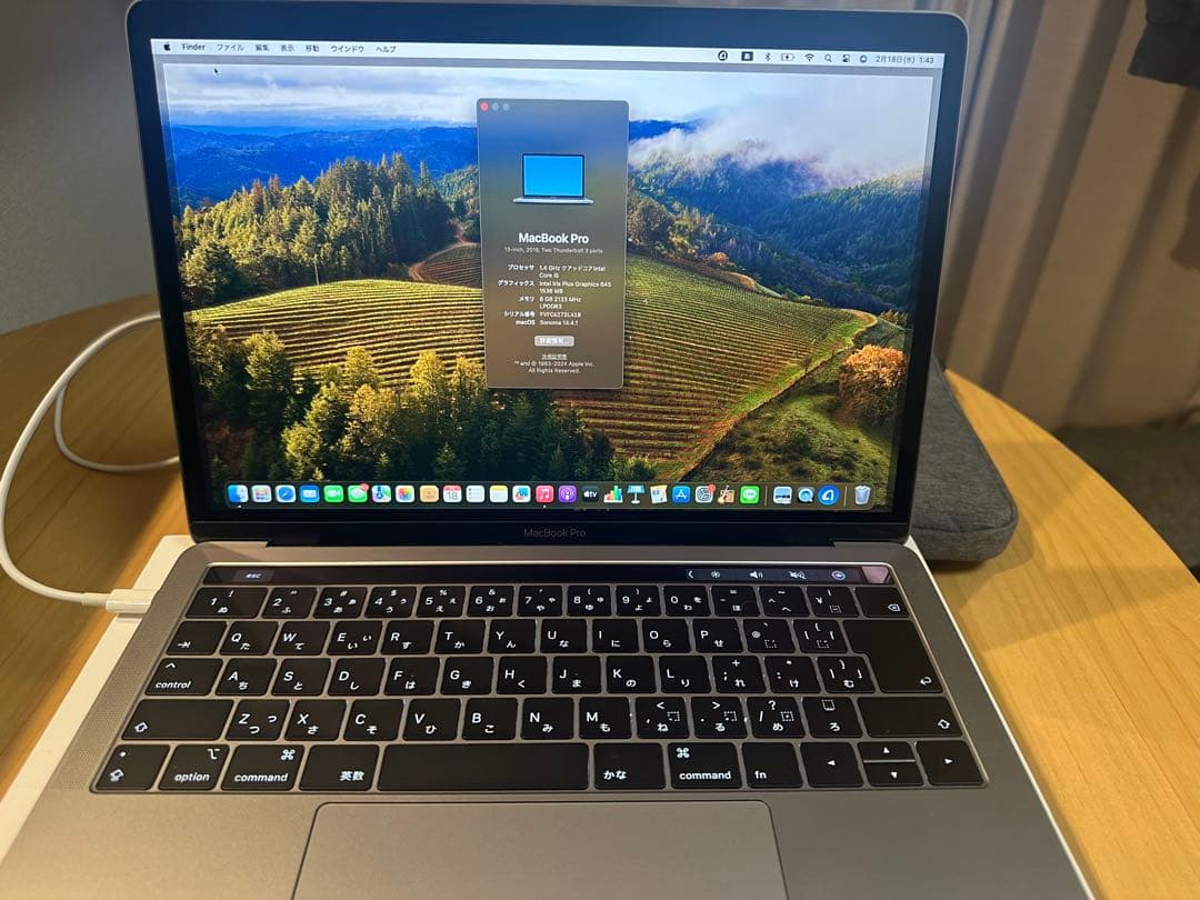 【美品】MacBook Pro 13.3 256GB スペースグレー 2019