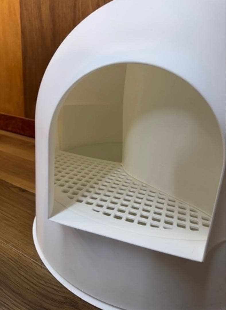 猫用トイレハウス ドーム型 ホワイト