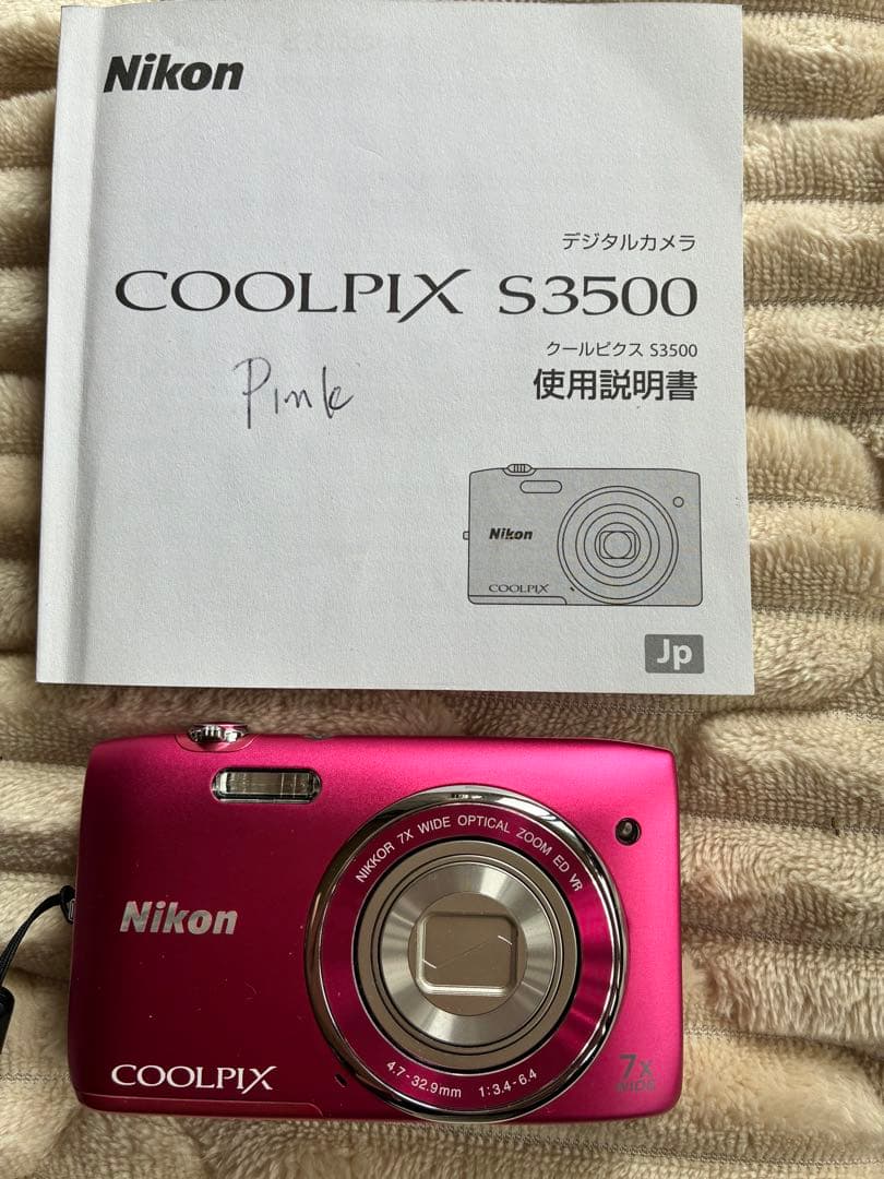 ★Nikon COOLPIX S3500 ★ピンク（おまけ）メモリーカード付き