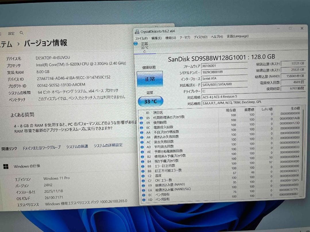 Win11 Office搭載 CF-SZ5 メモリ8GB SSD128GB
