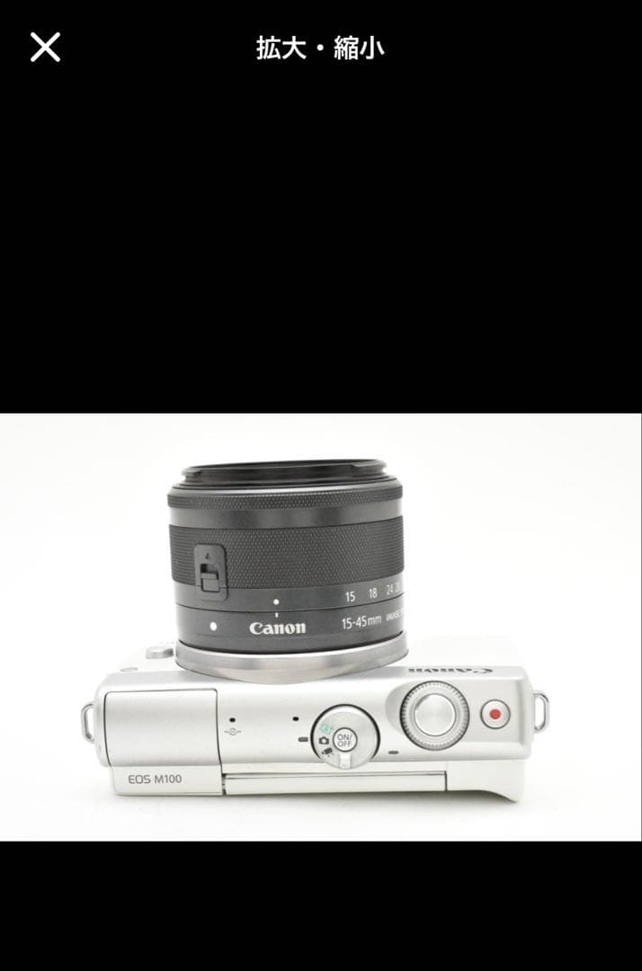 Canon EOS M100 ミラーレス一眼 カメラ　ホワイト