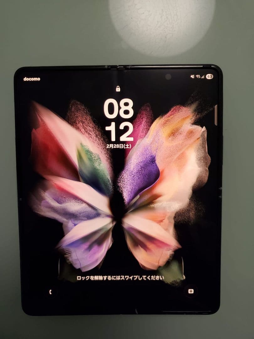 釣り名人様 GALAXY z fold 3 安心返還サービス au SiMフリー