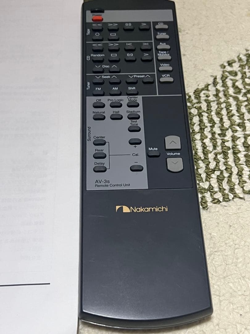 美品！ナカミチNakamichi AV-3Sピュアアンプとしても優秀です