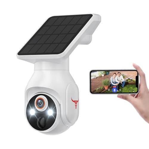 2K 防犯カメラ 屋外 ソーラー一体型 高効率ソーラー充電 フルワイヤレPMAM