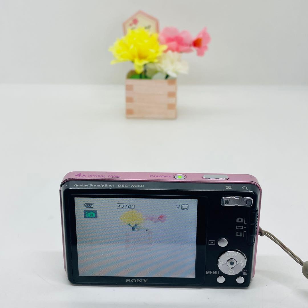 SONY コンパクトデジタルカメラ　DSC-W350 ピンク