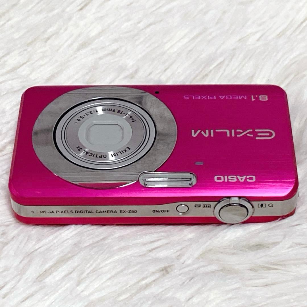 【極美品】 CASIO カシオ EXILIM EX-Z80 デジカメ ピンク