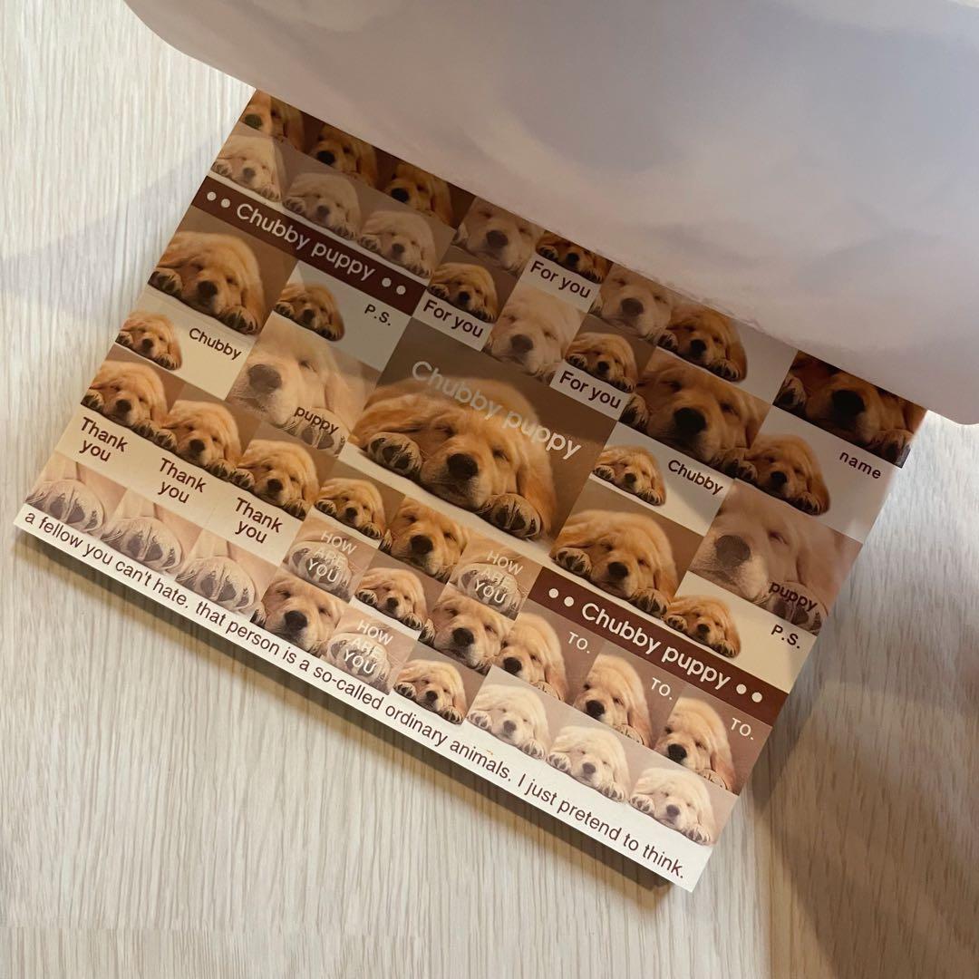 【希少未使用】90s 平成レトロ　メモ帳　犬　カミオジャパン　シール付き　当時物