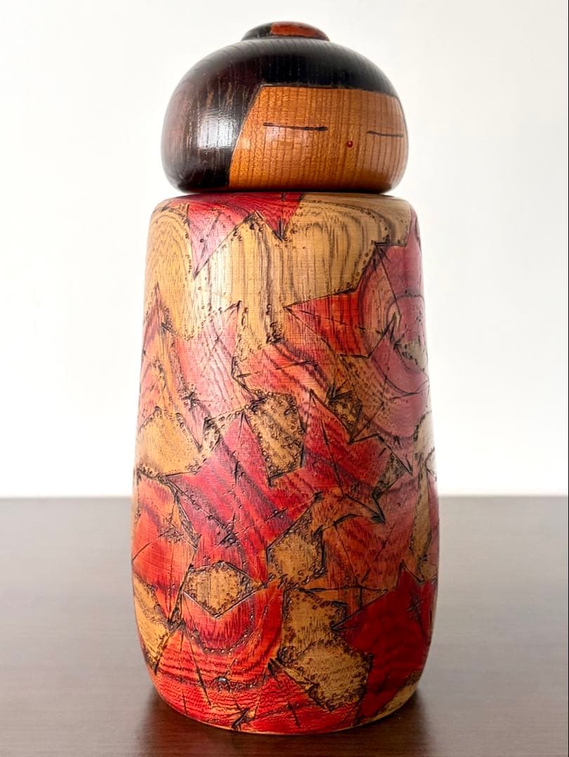 関口 東亜 Toa 創作 こけし kokeshi 人形 レトロ 紅葉 秋