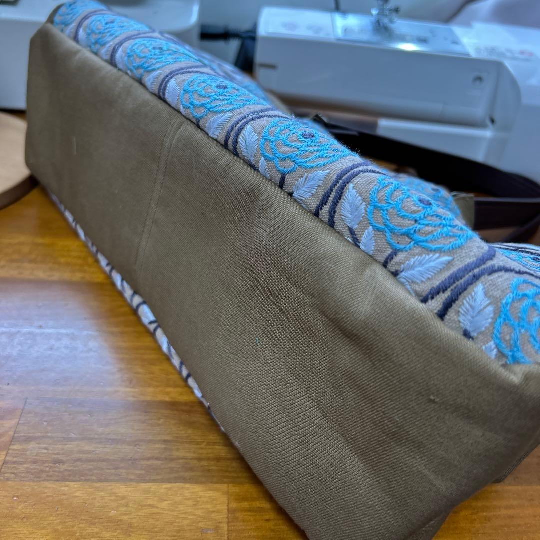 ハンドメイド　ガマ口バッグ