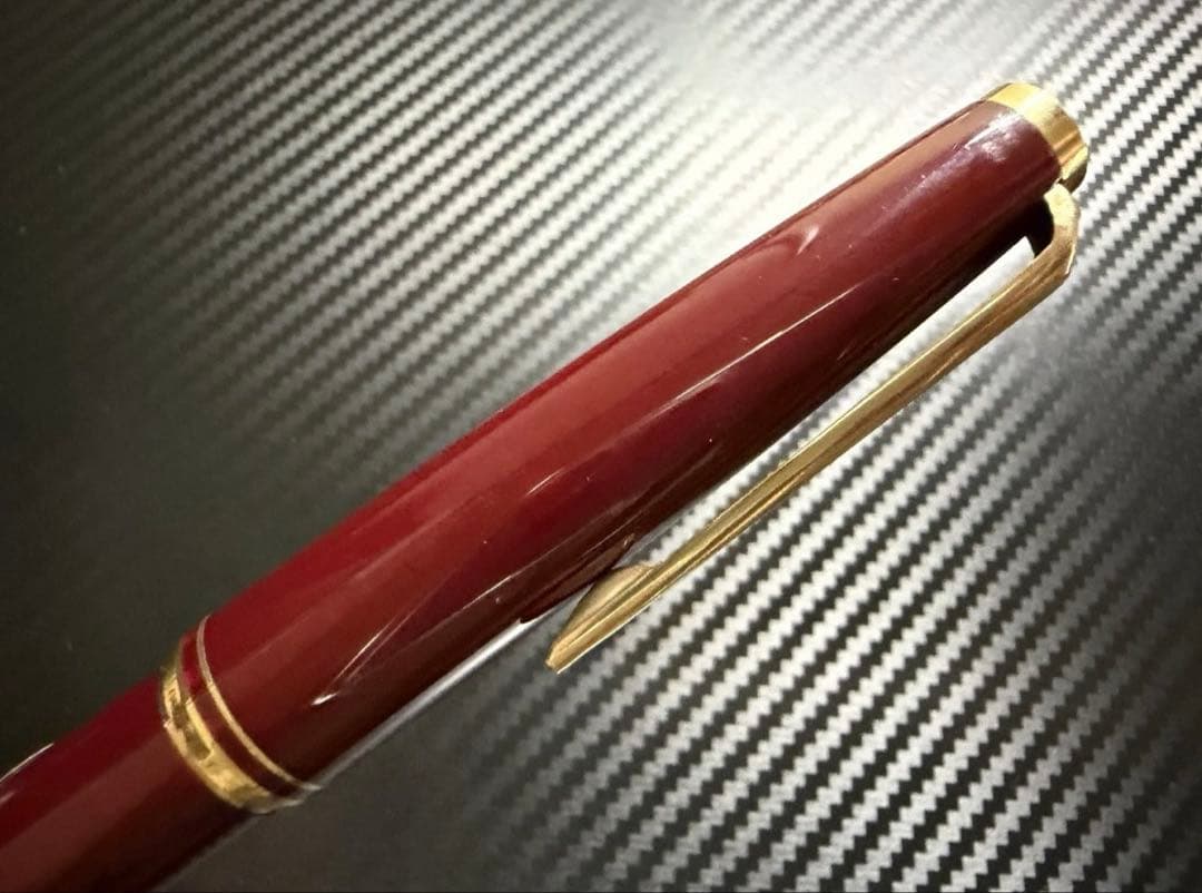 未使用に近い モンブラン No.221 ボルドー M 中字 万年筆 両用式