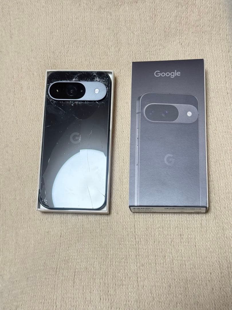 Google Pixel 9 本体 画面割れあり