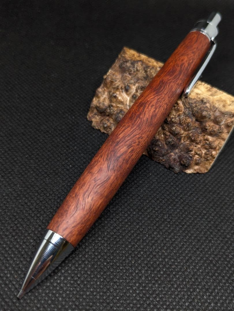 特上杢 花梨虎杢 シャーペン0.5mm 工房楔監修 加藤金属