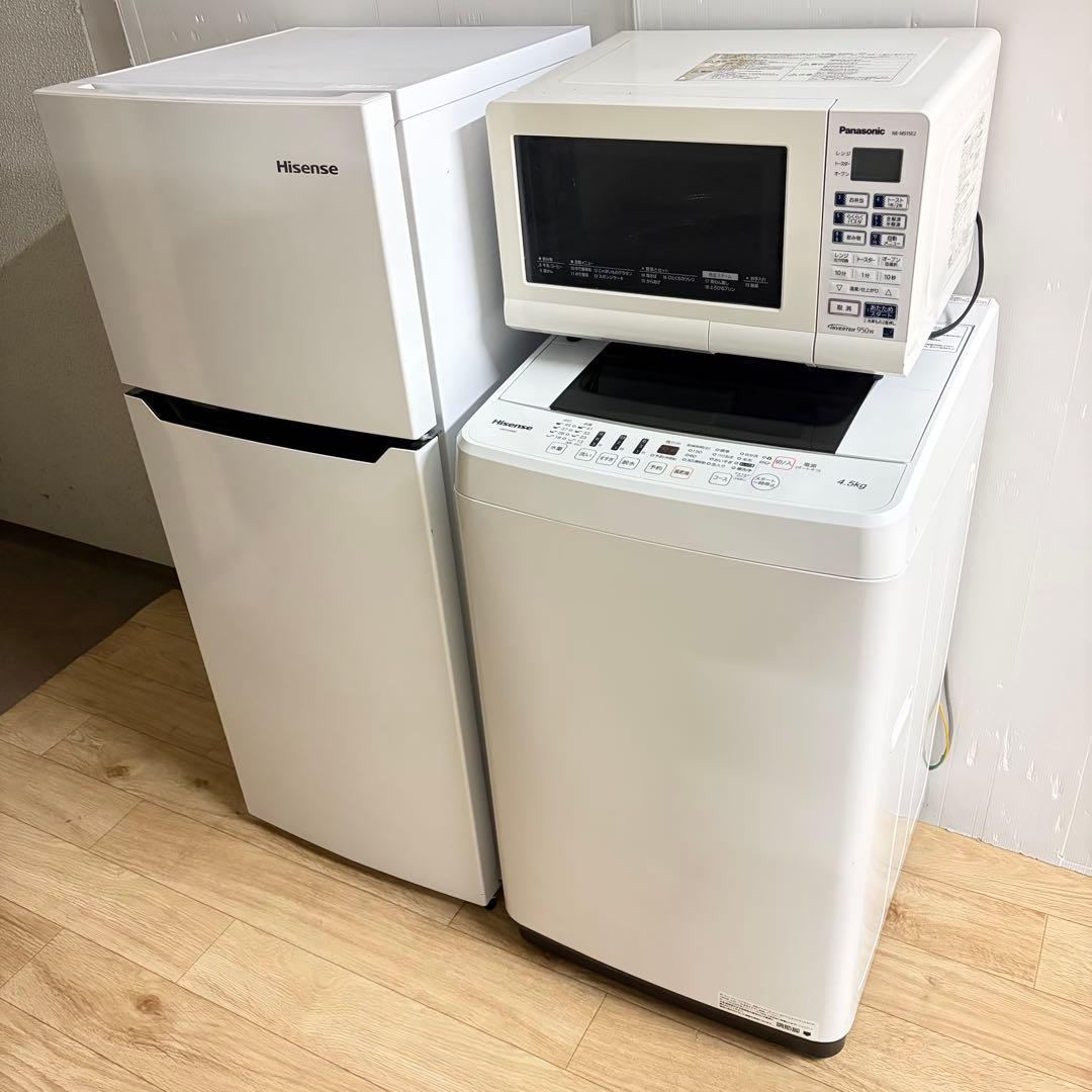 お買い得少し訳あり1人暮らし家電セット　大阪、大阪近郊配送と設置無料D