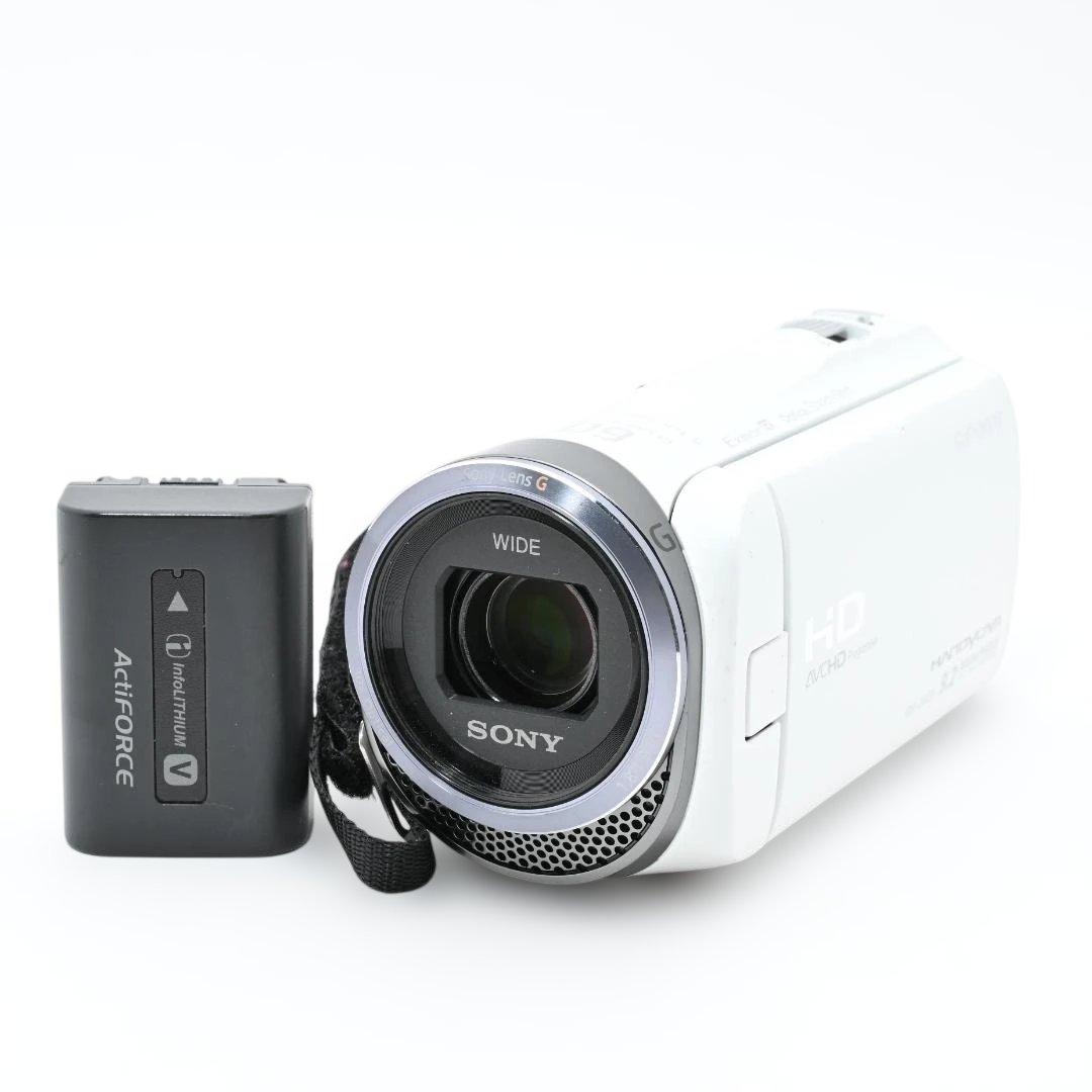 【良品】 SONY Handycam HDR-CX420/W ビデオカメラ