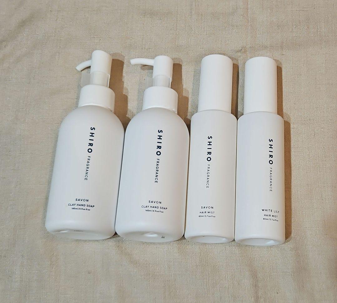 SHIRO ハンドソープ.ヘアミスト.ボディミスト.ボディミルク.ミニサイズ各２
