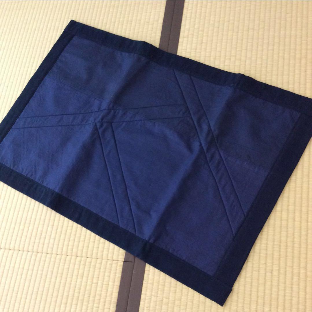 リメイク 古布 絣 パッチ 玄関 マット A