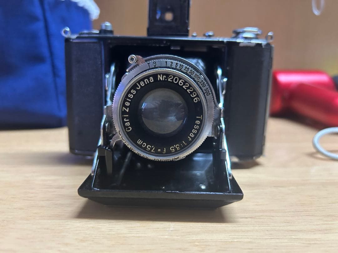 Carl Zeiss Jena フィルムカメラ 75mm ケース付き