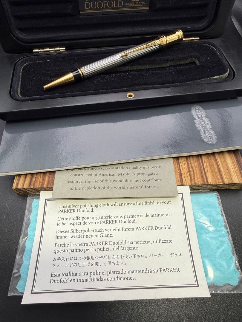 レア PARKER ボールペン デュオフォールド ゴドロン 925