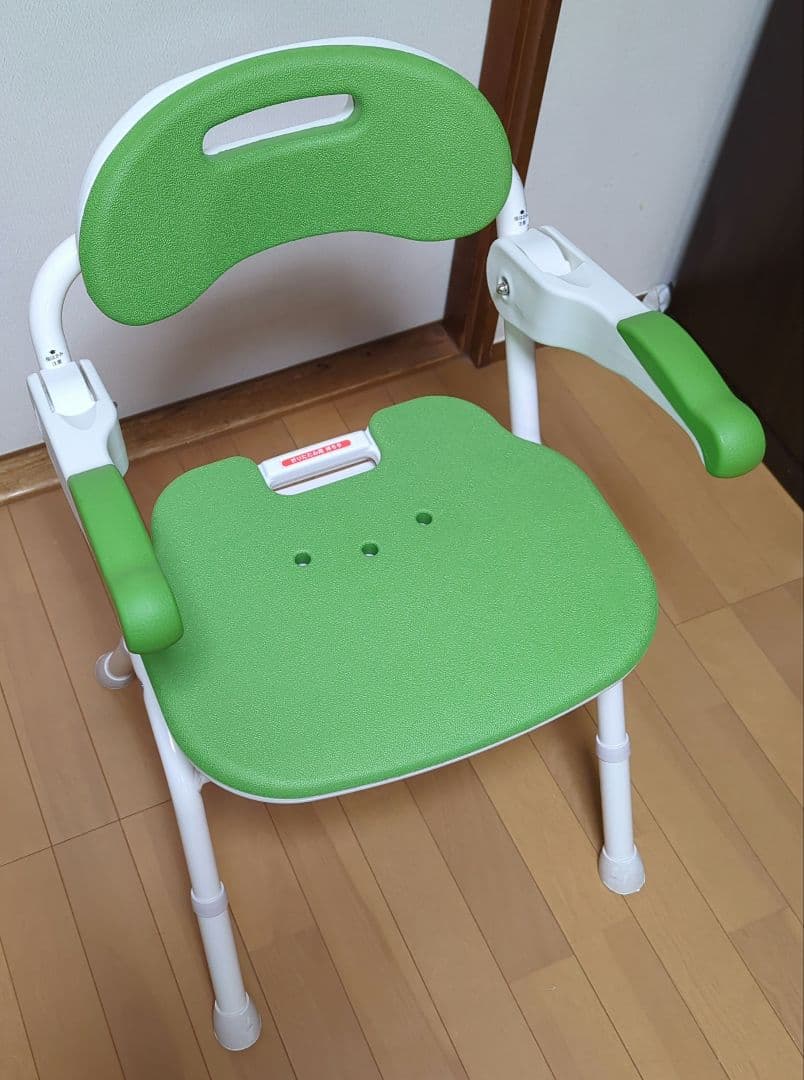 ⭐️ほぼ未使用⭐️安寿折りたたみシャワーベンチFSフィット　グリーン