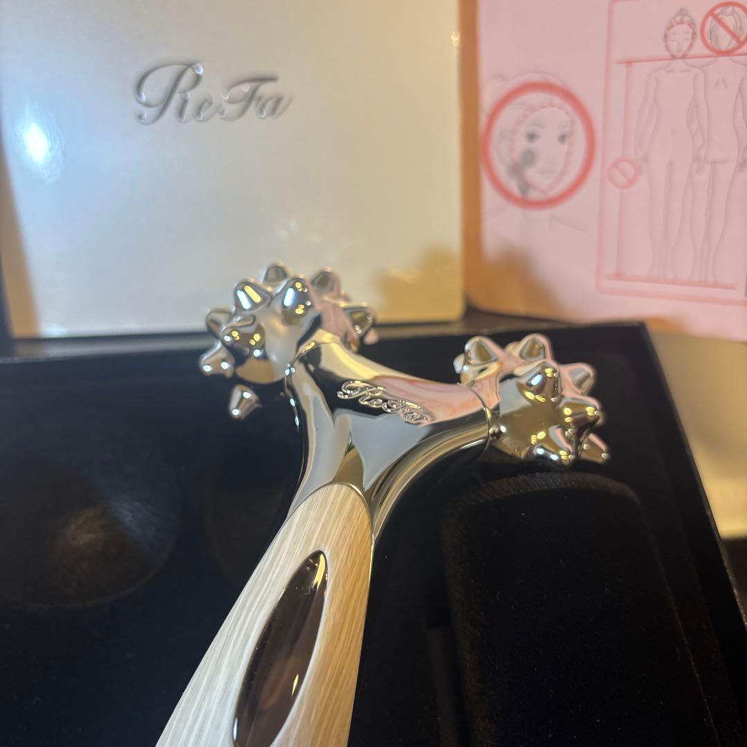 美品 美顔ローラー リファリズム　ReFa ベージュウッド　カード付