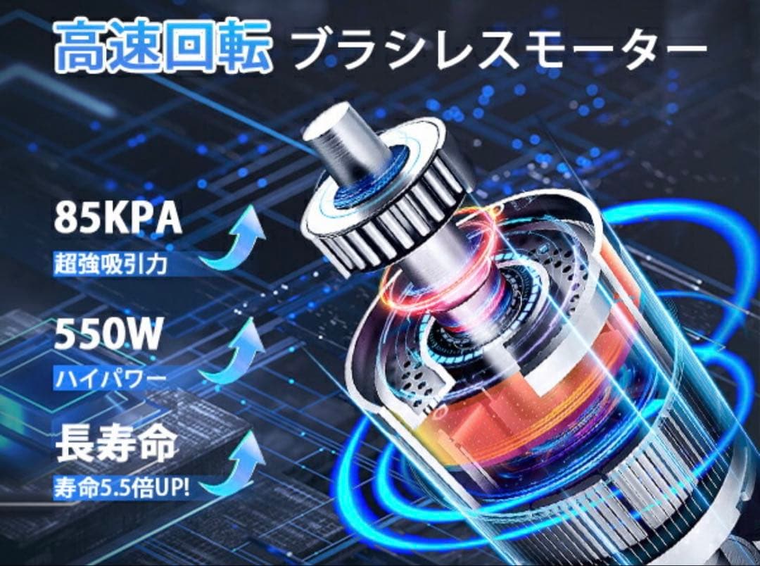 雑誌掲載モデル⭐️LEDスティッククリーナー 85Kpa 楽天ランキング第1位商品