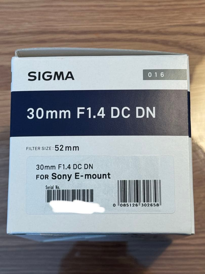 【期間限定値下げ】SIGMA 30mm F1.4 DC DN ソニーEマウント用