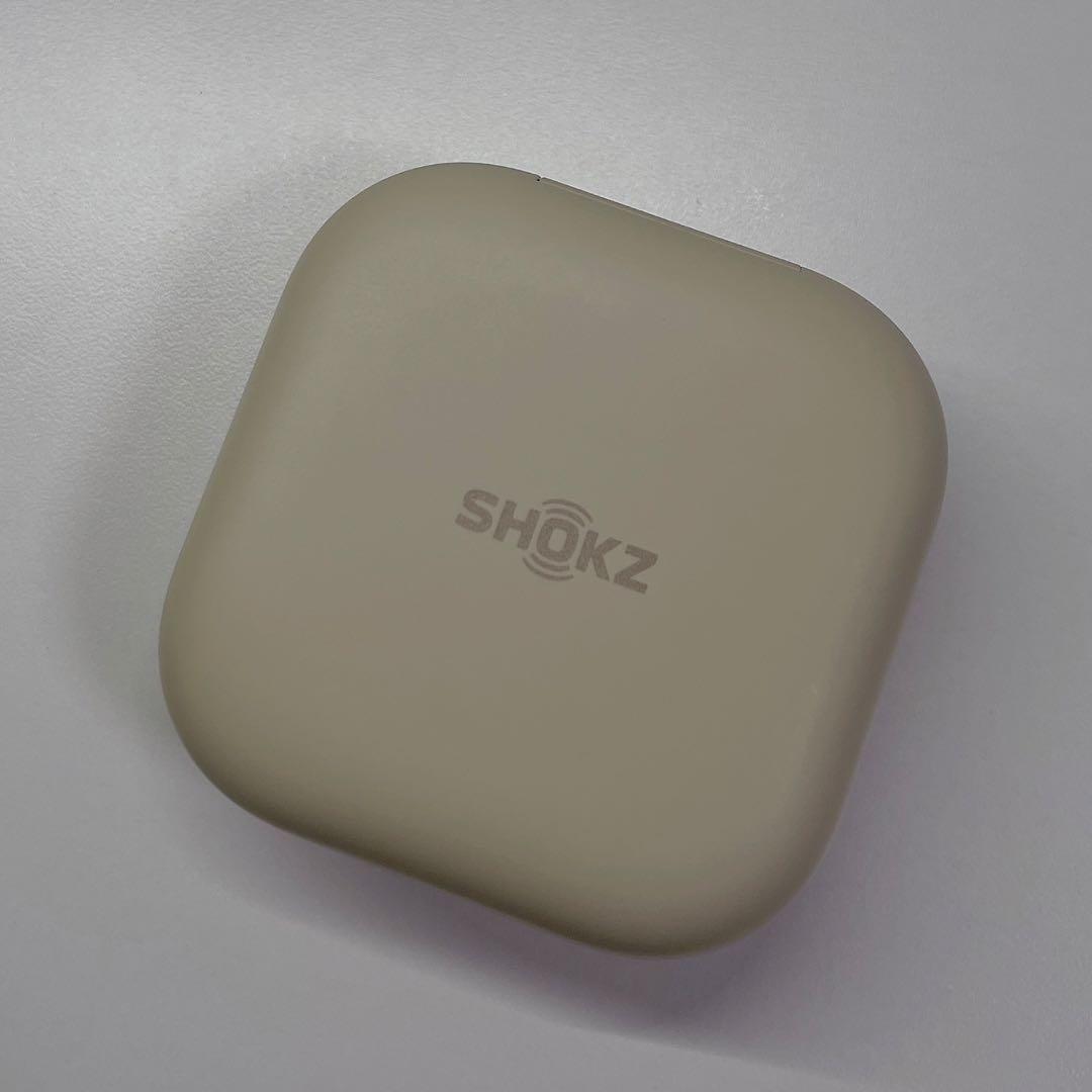 SHOKZ OPENFIT ワイヤレスイヤホン ホワイト 充電ケース付き