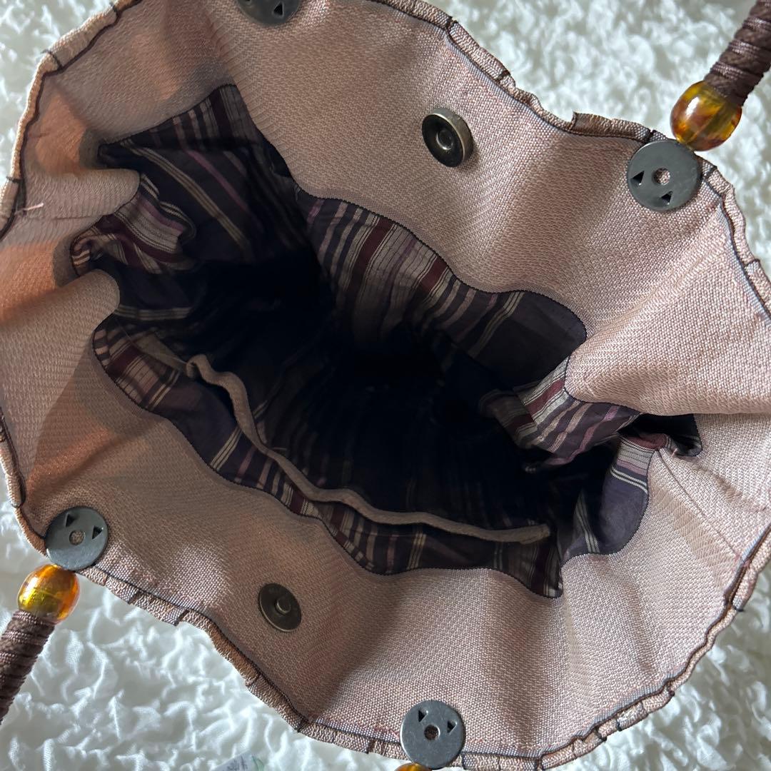 ハンドメイド　畳の縁バッグ