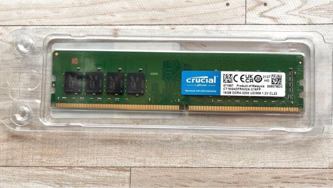 Crucial DDR4デスクトップPC用メモリ 16GB
