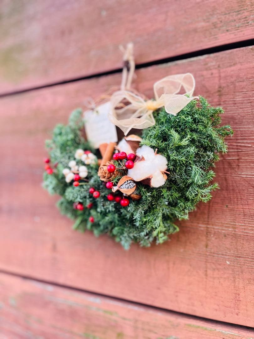 リース　クリスマス　クリスマスリース　ドライフラワー　しめ縄　クリスマスツリー