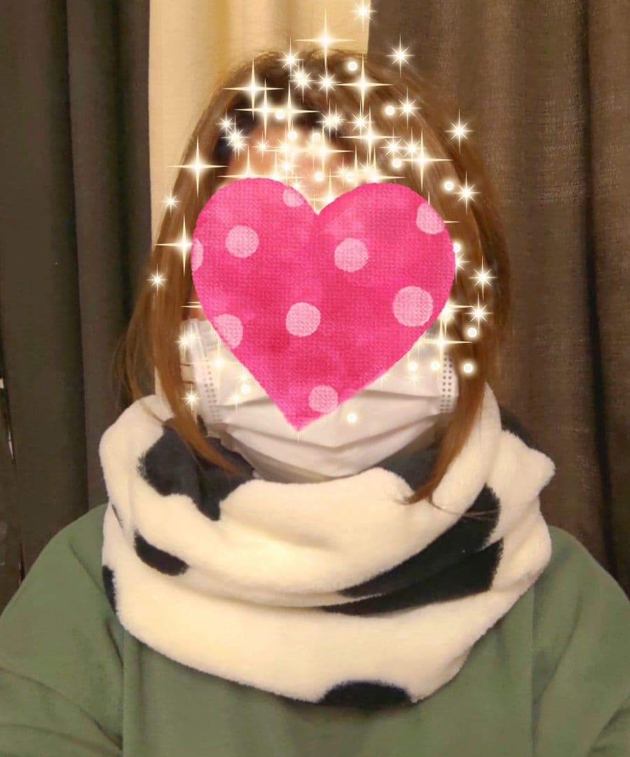 専用♥１枚限り♥みかん♥超暖か⭐超大判の大人☆Wボア★ネックウォーマー⭐牛柄