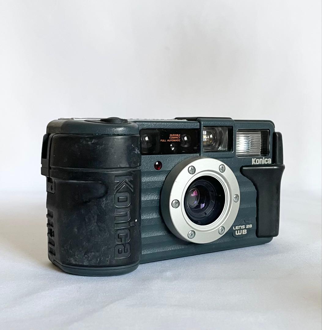 【完動品】Konica 現場監督 LENS 28WBフィルムカメラ 動作確認済み