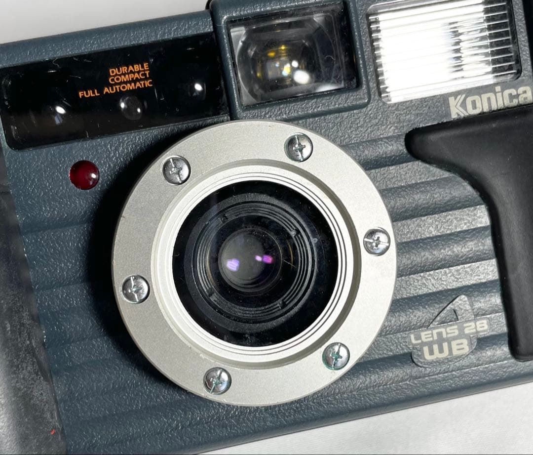 【完動品】Konica 現場監督 LENS 28WBフィルムカメラ 動作確認済み