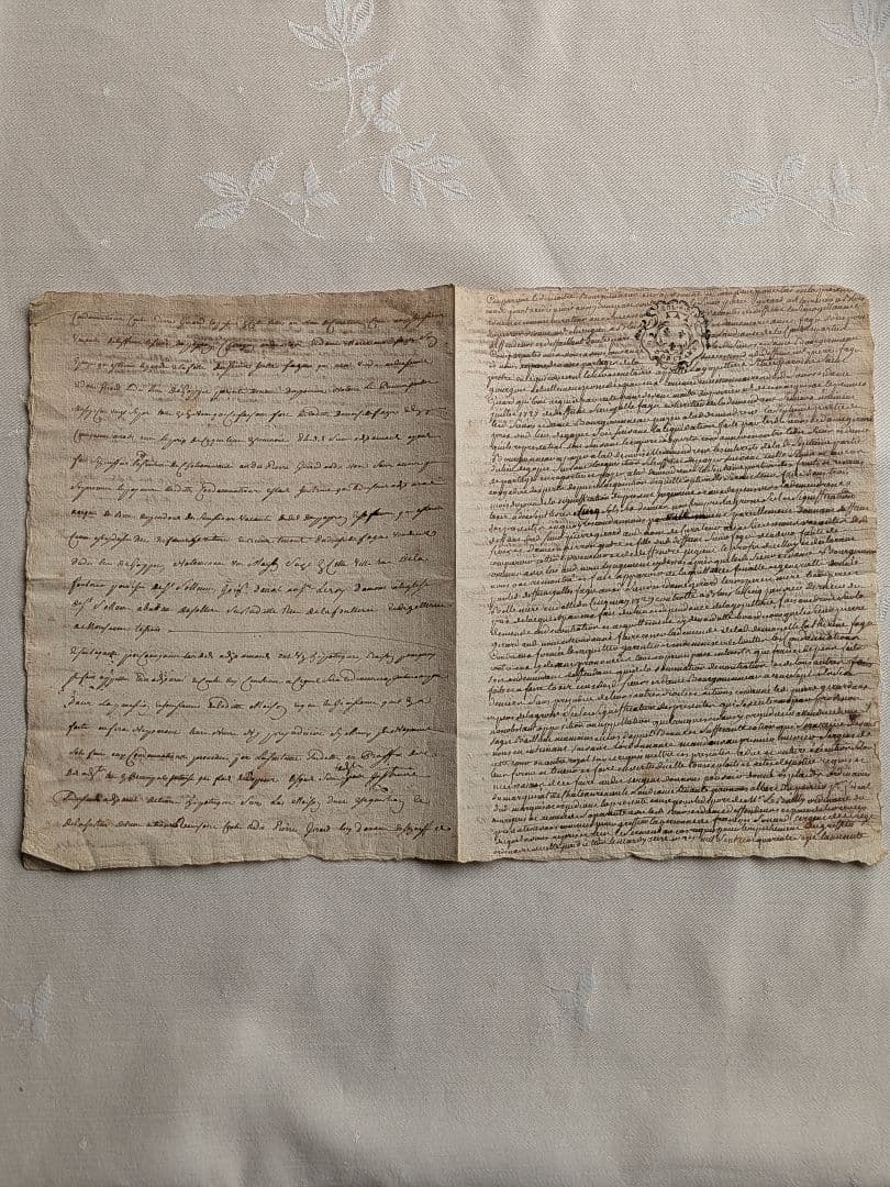 フランスアンティーク 古文書 フランス王家