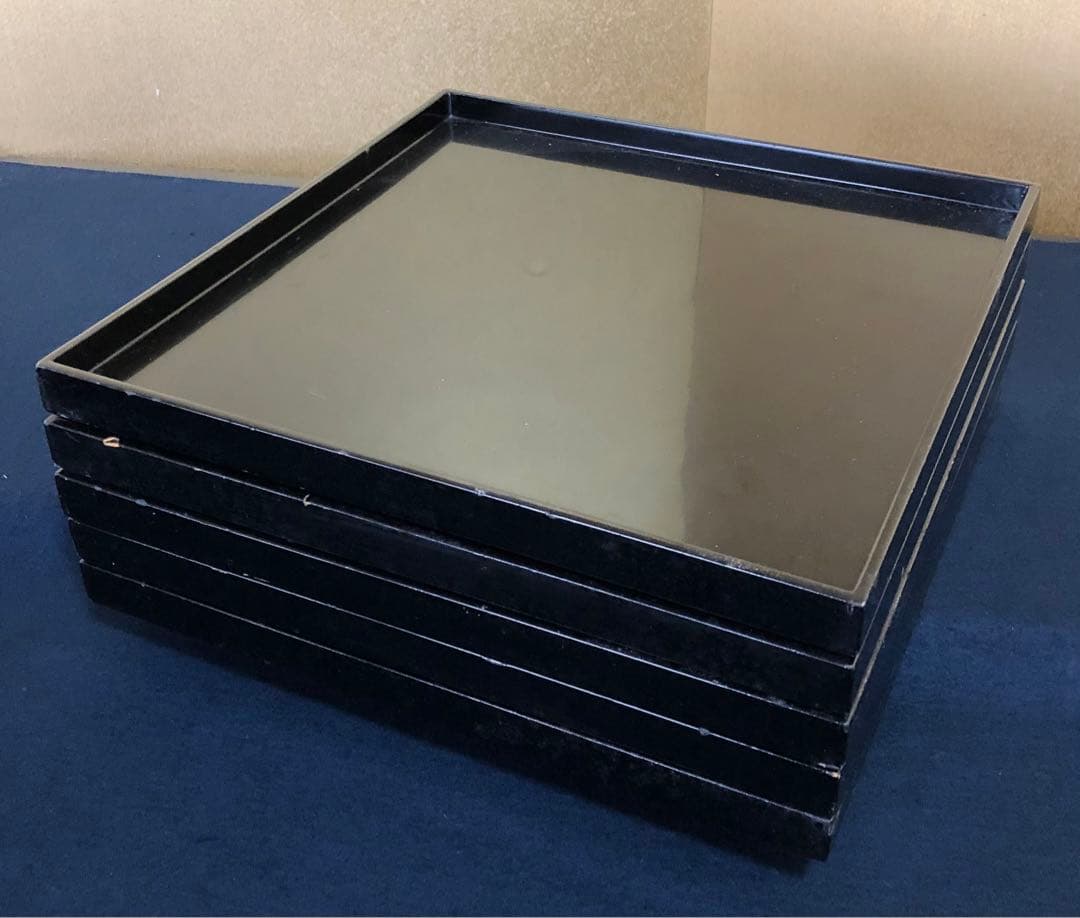 《R》懐石道具セット 岡本陽斎 木製漆器 共箱　1f