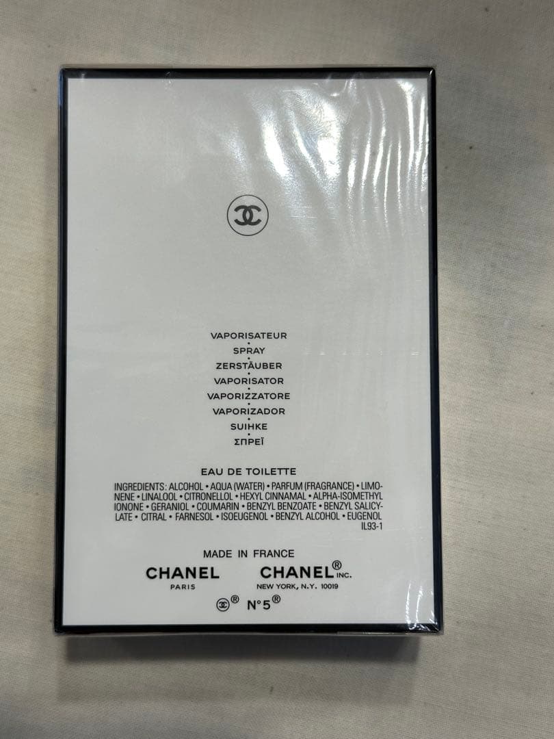 新品未開封CHANEL N°5 L'EAU 50ml 香水