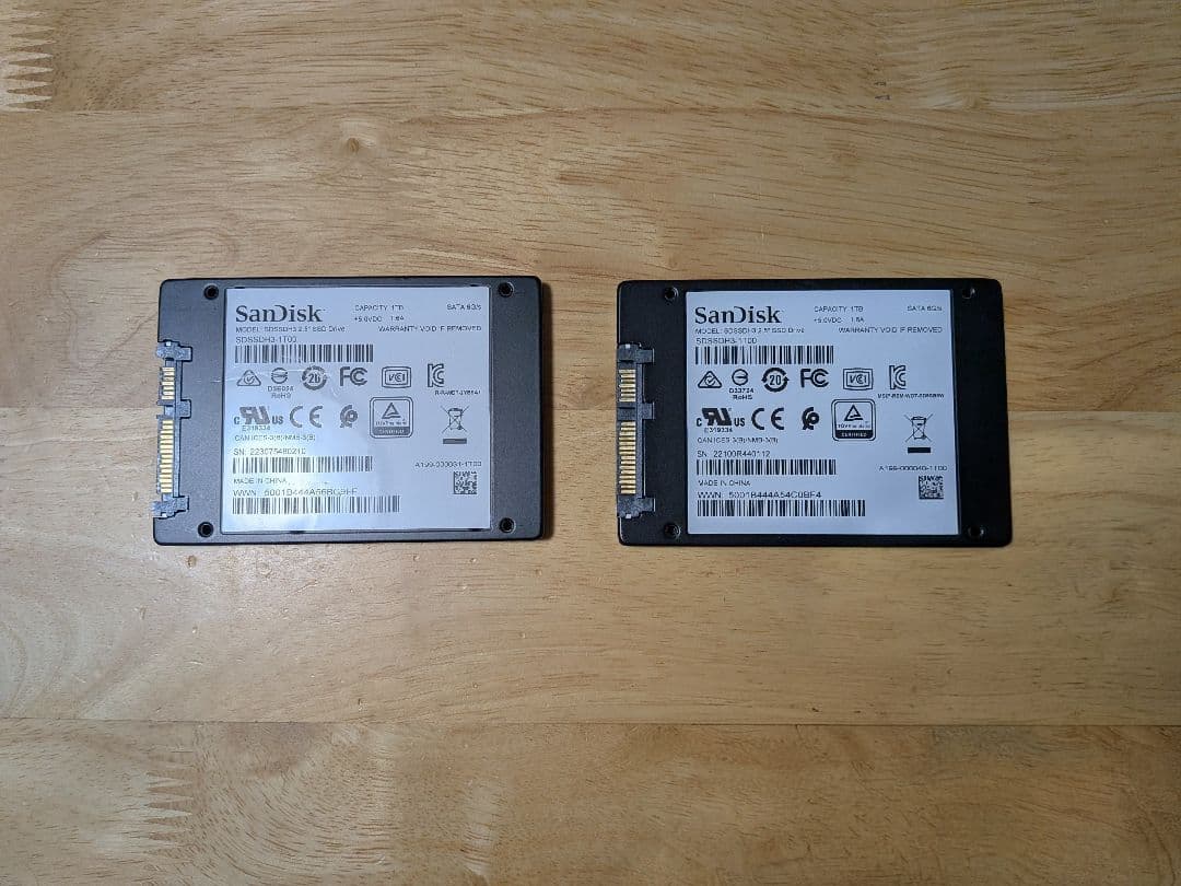 SanDisk Ultra 3D SSD 1TB 2個セット
