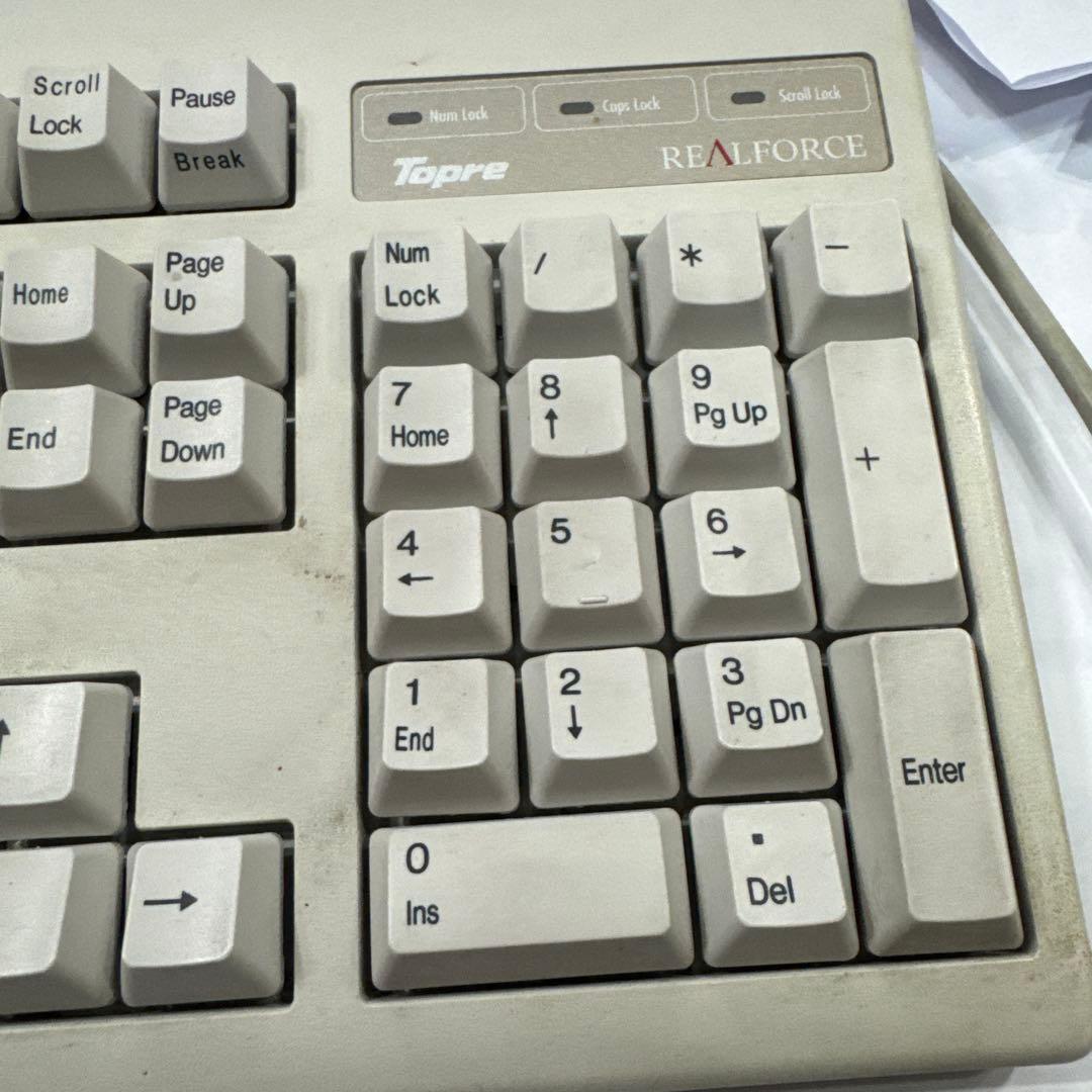 東プレ キーボード REALFORCE ALL30g ホワイトSJ38D0 中古